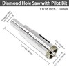 Qjaiune 1-9/16 Inch / 40mm Diamond Hole Saw with Pilot