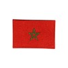 Morocco Country Flag Logo Patch Embroidered Applique Morocco Country Flag