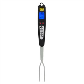Digital Meat BBQ Thermometer Cooking Fork Instant Read Dual Probe LED Display