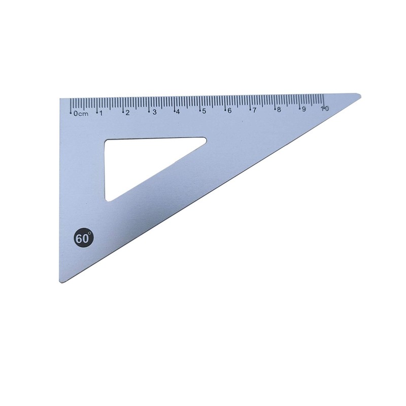 Accod Aluminum Alloy Ruler Set Math Ruler Geometry Tool Set