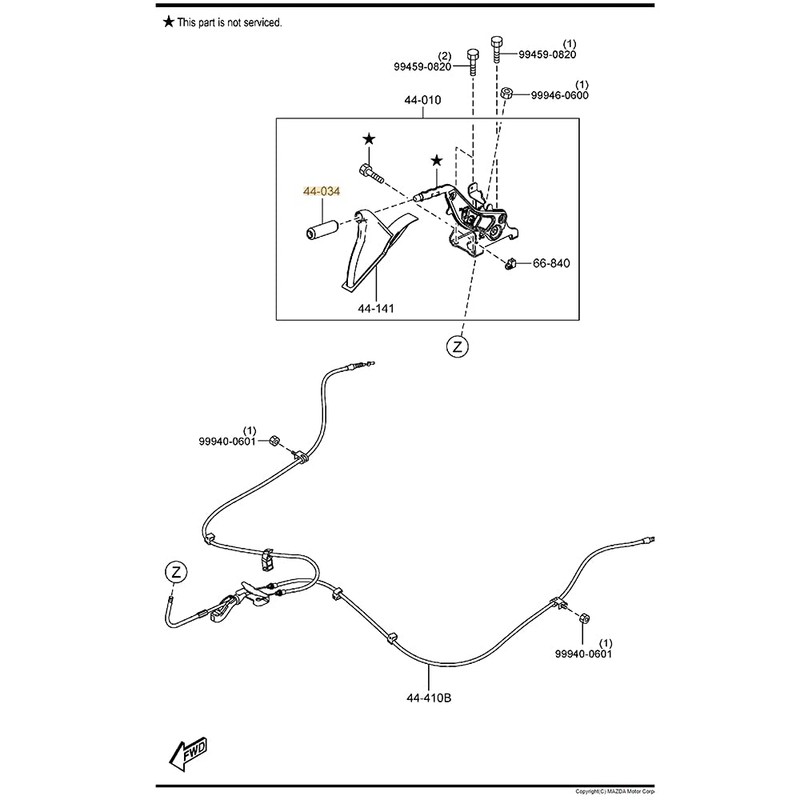 Genuine Mazda 3 BL Park Brake Handbrake Grip Cover Part