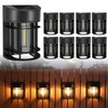 Solar Fence Lights Outdoor, 8 Pack Waterproof Solar Lights Outdoor,