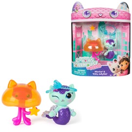 Gabby's Dollhouse: The Movie - Memories & Kitty Jellyfish Toy Figures with 2 Accessories, for Children Aged 3 and Up