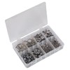 Sealey Ab043Se O-Clip Single Ear Assortment 160Pc Stainless Steel