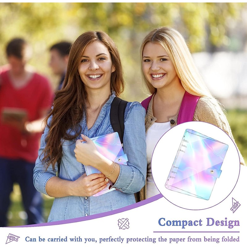 A5 Ring Binder Pack of 2 Transparent Ring Binder Made