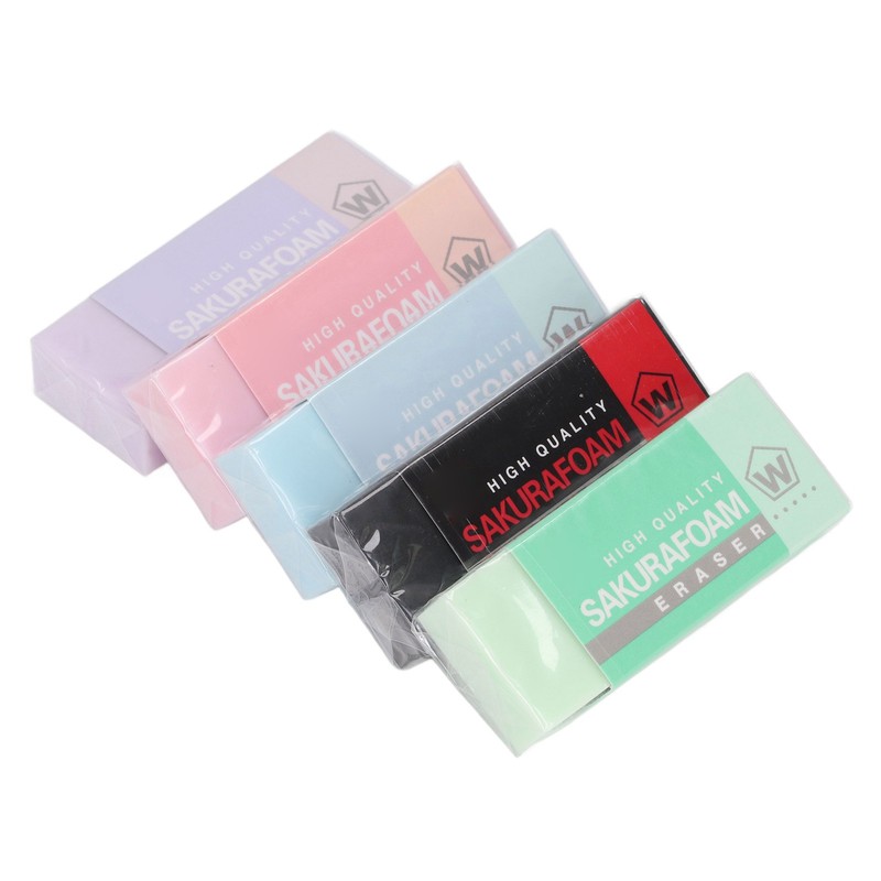 5 Pcs Art Eraser Strong Cleaning Ability Colored Eraser for