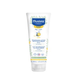 Mustela Baby Nourishing Lotion â€“ Daily Body Lotion for Dry Skin - with Natural Avocado, Cold Cream & Beeswax - 6.76 fl. oz. (Pack of 1)