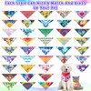 Amylove 120 Pieces Dog Bandanas Bulk Holiday Triangle Dog Pack
