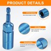 sourcing map Nut Driver 14mm Hex Drive Socket CR-V Steel