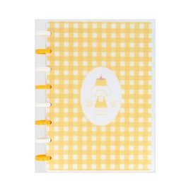 Sunstar Stationery S2642875 Mizutama Notebook, Ring Notebook, A5, Yellow