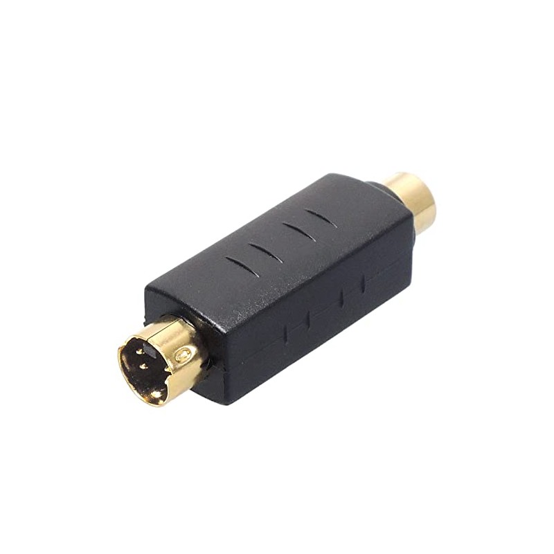 KAUMO S Terminal RCA Terminal Converter Adapter (S Male to