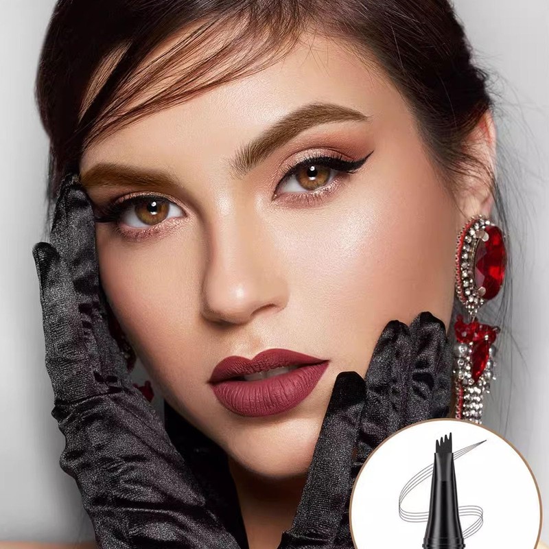 YANINEE 3D Waterproof Eyebrow Pencil, Hair Drawing, Quick Drying and