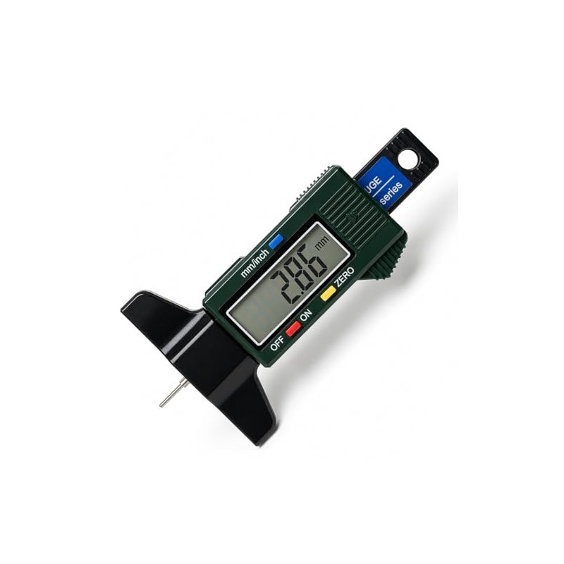 Tyre Tread Depth Gauge - 0-25.4mm/1Inch Portable Tread Depth Checker