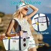 Mesh Beach Bag Women, Foldable Casual Large Capacity Tote Bags,