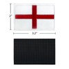 England Flag Patch, 4 PCS England Patches Hook and Loop,