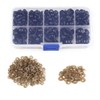 100PCS 6mm-12mm Solid Black Eyes with Washers, Sewing for DIY