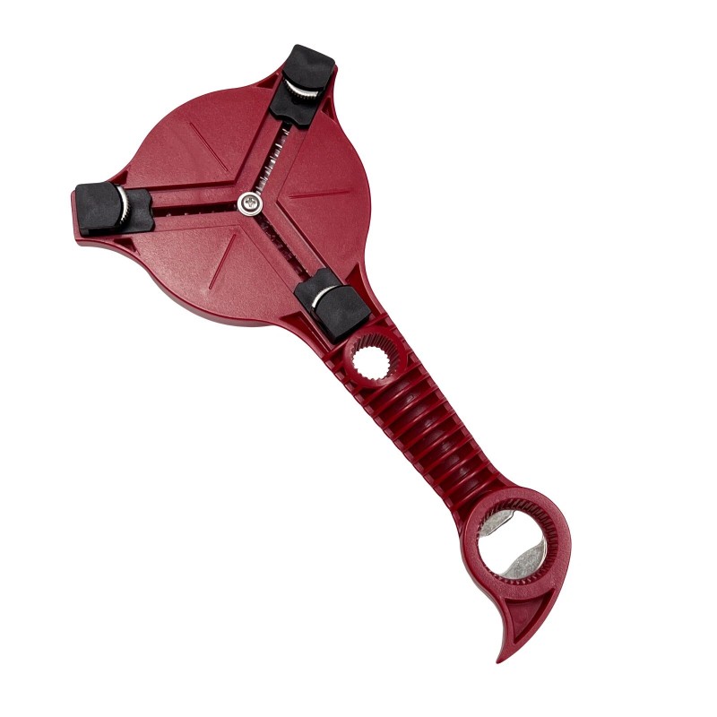 Kuhn Rikon 5-in-1 Multi Purpose Jar & Bottle Opener RED