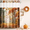 Culudea No Hook Shower Curtain with Snap in Liner 71x74