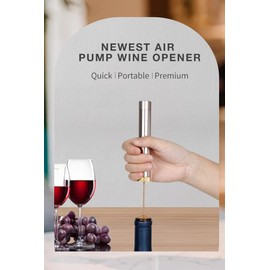 Air Pressure Wine Bottle Opener, Air Pump Wine Opener, Wine Accessory for Home, Restaurant, Party, Travel, Camping
