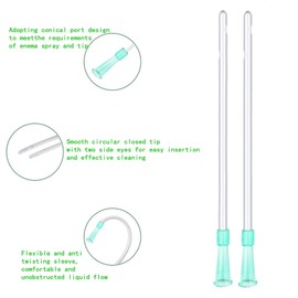 Replacement Colon Tubes Enema Tubes,SOYESY 16FR Enema Catheter Disposable Cleaning Enema Nozzles for Colon Cleanse ,10 Pack (12.6 in(32cm))