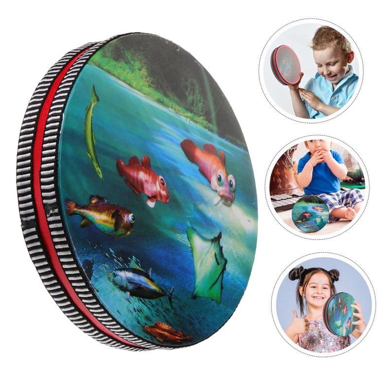 Kisangel Musical Ocean Drum for Educational Percussion Instrument for Safe