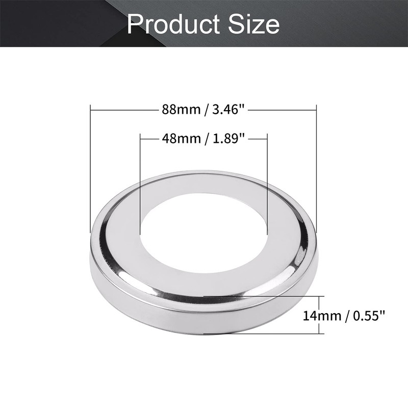 MroMax 1.89inch Dia Escutcheon Cover Plate Base for Ladder Hand