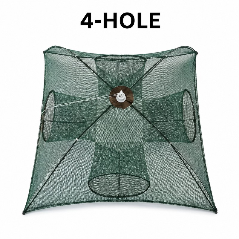 Portable Folding 6/8/16/20 Hole Automatic Fishing Trap for Fish, Shrimp