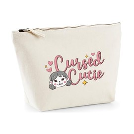 Hippowarehouse Cursed Cutie Printed Make up Cosmetic wash Bag 18x19x9cm