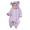 baby deedee Mameluco de Forro Polar para niña, Púrpura/Ombre Force.,
