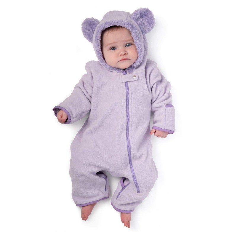 baby deedee Mameluco de Forro Polar para niña, Púrpura/Ombre Force.,