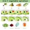 EHIOG 4-in-1 Spiral Slicer Hand for Vegetable Spaghetti, Vegetable Spiral