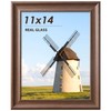 PEALSN 11x14 Picture Frame, Real Glass, Displays 8x10 Photo with