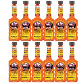 STP Octane Booster, Fuel Intake System Cleaner, Bottles, 5.25 Fl Oz, Pack of 12