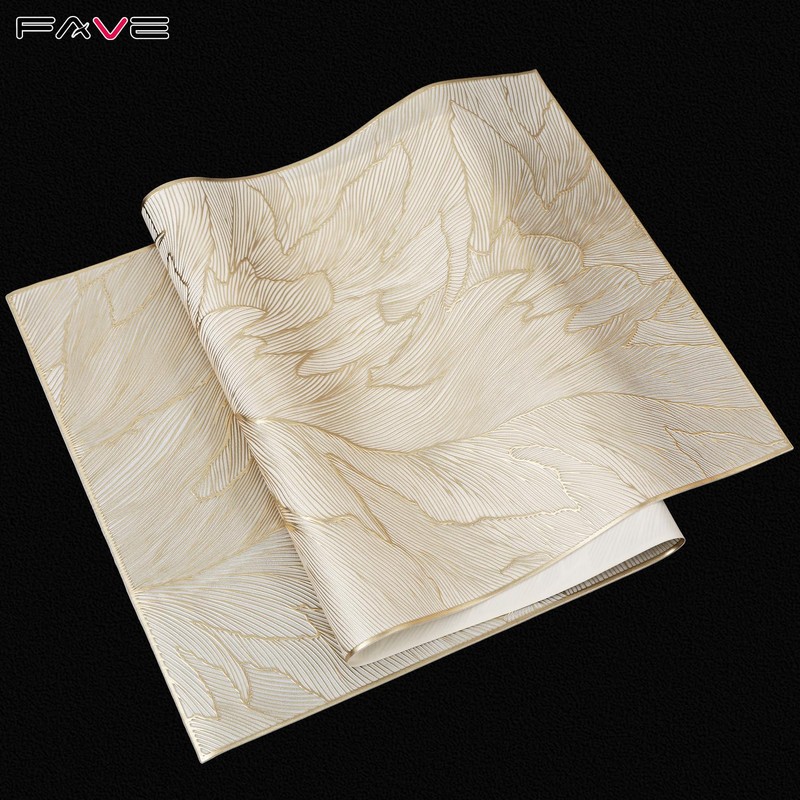 FAVE Gold Table Runner 35.5 Inches Table Runner Waterproof