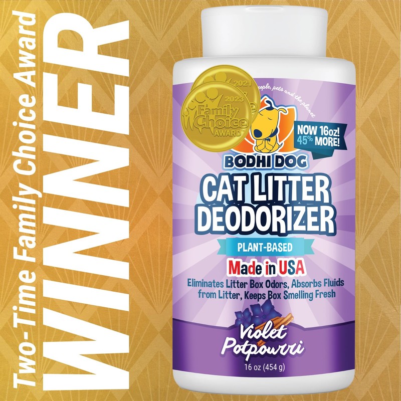 Bodhi Dog Cat Litter Odor Eliminator - Natural Gentle Deodorizer