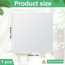 1pcs Magnetic Vent Cover, 12x12 Inch Square Air Vent Covers Strong Magnetic AC Vent Cover for Floor Ceiling Wall AC Registers HVAC (White)