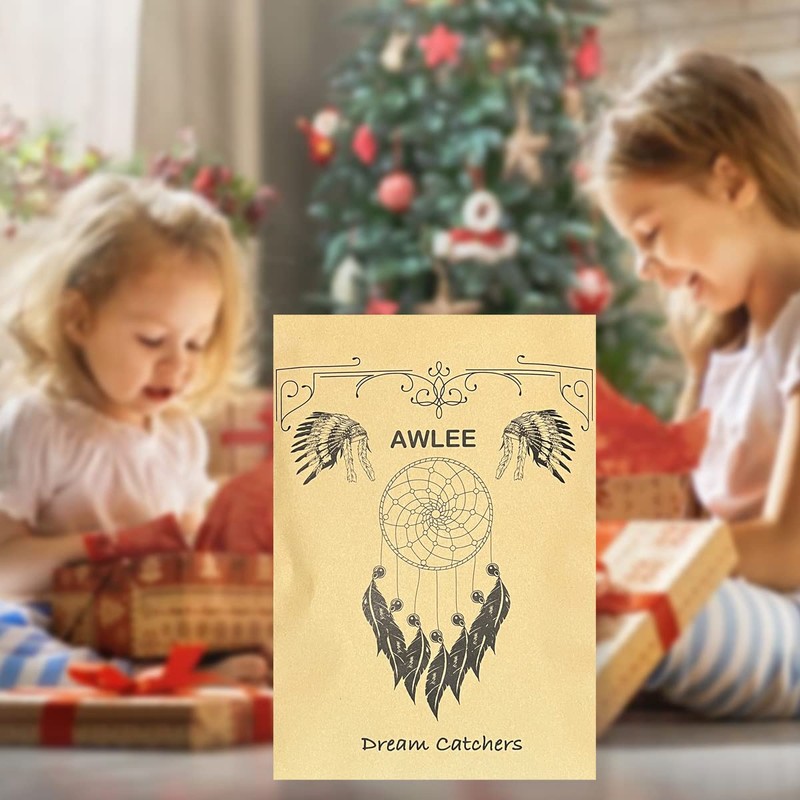 Dream Catchers Handmade Feather Native Home Wall Decoration Brown