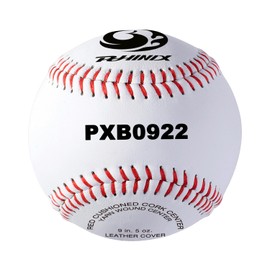 PHINIX Split Leather Baseball Competition Grade and Training Baseball (9 inch, 12 Balls)