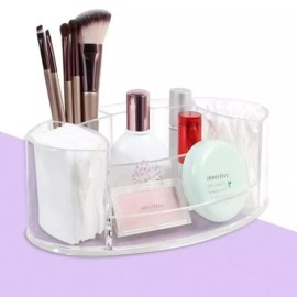 면봉 화장솜 아크릴 펠리스 오거나이저 투명 정리 Cotton Swab Makeup Puff Acrylic Pelis Organizer Clear Storage