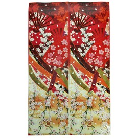 Kimono Chopsticks Bags, Hakama Type, 500 Pieces, Cherry Blossom and Fan no Yagi Ki-2