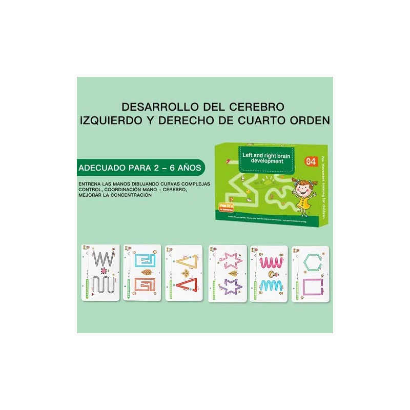 Conjunto De 2 Piezas Para Cuadernos Infantiles Montessori