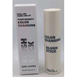 She Loves Dual-Use Cheek And Lip Pure Beauty Color Changing Blush Stick She Loves 0.25oz.