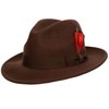 9th Street Reverb Classic Felt Fedora 100% Wool (Large (fits