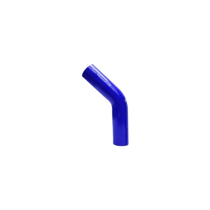 HPS HTSEC45-212-BLUE Silicone High Temperature 4-ply Reinforced 45 degree Elbow