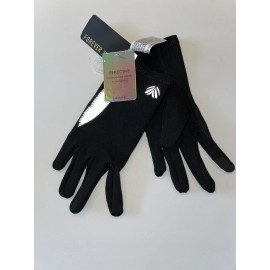 Unbranded Ladies/Teen Black Reflective Running Gloves