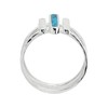 Silpada 'Strait To It' Compressed Turquoise Three-Bar Ring in Sterling