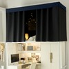 NKM Blackout bunk Bed Curtains with Canopy Bed Frame,bunk Bed