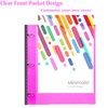 INFUN All-in-one Telescoping Binder Notebook- 2PCS, Refillable 3 Ring Notebook