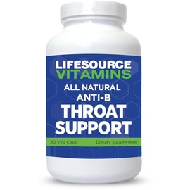 LifeSourceVitamins Throat Support - Anti-B - 90 Caps - Proprietary Formula -LSV, 1 Count (Pack of 1)