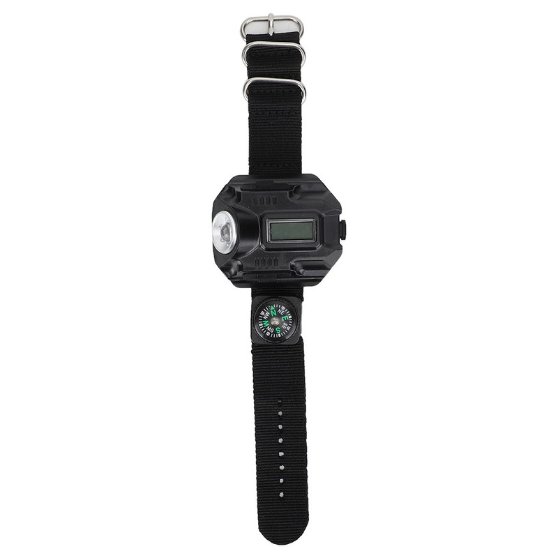 Outdoor Waterproof LED Portable Wrist Light Highlight Flashlight with Display